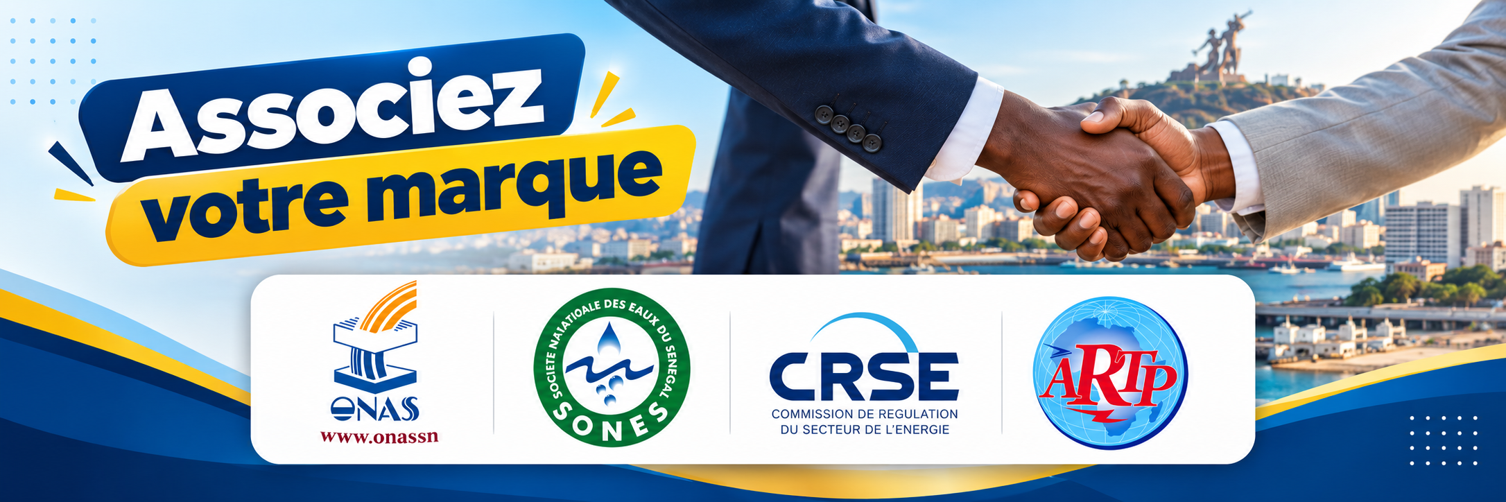 Banniére Associez votre marque au Sénégal